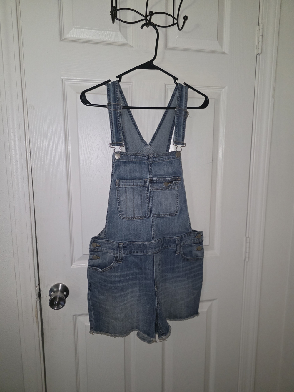 Mossimo Supply Co. Light Blue Denim Short Overalls